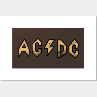 Butt-Head AC/DC Distressed - Brown Posters and Art